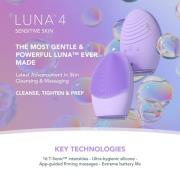 FOREO LUNA 4 Smart Facial Cleansing and Firming Massage Device - Sensi...