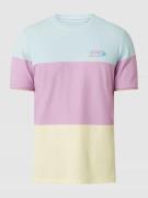 Colours & Sons T-Shirt aus Piqué in Flieder Melange, Größe XL