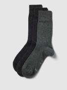 s.Oliver RED LABEL Socken mit Label-Detail im 3er-Pack in Dunkelgrau, ...