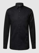 OLYMP No. Six Super Slim Fit Business-Hemd aus Popeline in Black, Größ...