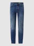 REVIEW Slim Fit Jeans mit Stretch-Anteil in Dunkelblau, Größe 32/34