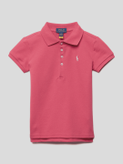 Polo Ralph Lauren Kids Poloshirt mit Logo-Stitching in Pink, Größe 110