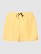 Karl Lagerfeld Beachwear Badehose mit Logo-Print in Gelb, Größe S