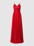 TROYDEN COLLECTION Abendkleid in schimmernder Optik in Rot, Größe 34