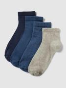 s.Oliver RED LABEL Socken mit Label-Details im 4er-Pack in Blau, Größe...