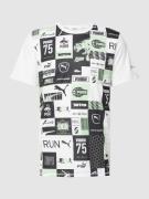 PUMA PERFORMANCE T-Shirt mit Front-Print in Mint, Größe S