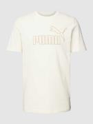 PUMA PERFORMANCE T-Shirt mit Label-Print Modell 'ELEVATED' in Offwhite...