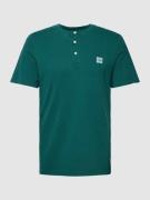 s.Oliver RED LABEL T-Shirt mit kurzer Knopfleiste Modell 'Serafino' in...