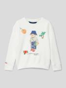 Polo Ralph Lauren Kids Sweatshirt mit Motiv-Print in Offwhite, Größe 1...