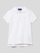 Polo Ralph Lauren Kids Poloshirt mit Label-Stitching in Weiss, Größe 1...