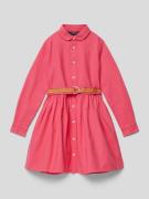 Polo Ralph Lauren Kids Kleid mit Umlegekragen in Pink, Größe 122