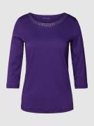 Christian Berg Woman T-Shirt mit Ziersteinbesatz in Purple, Größe 38