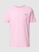 MC2 Saint Barth T-Shirt mit Label-Stitching Modell 'DOVER' in Rosa, Gr...