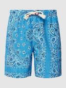 MC2 Saint Barth Badehose mit Allover-Print Modell 'CAPRESE' in Jeansbl...