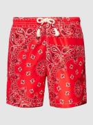 MC2 Saint Barth Badehose mit Allover-Print Modell 'CAPRESE' in Rot, Gr...