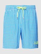 MC2 Saint Barth Badehose mit Allover-Muster Modell 'GUSTAVIA' in Blau,...