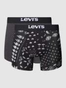 Levi's® Trunks mit Label-Bund Modell 'BANDANA' im 2er-Pack in Black, G...