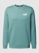PUMA PERFORMANCE Sweatshirt mit Label-Print in Bleu, Größe S