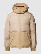 AlphaTauri Steppjacke mit Zweiwege-Reißverschluss in Beige, Größe S