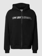 Low Lights Studios Sweatjacke mit Label-Print Modell in Black, Größe S