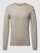 Matinique Strickpullover in melierter Optik Modell 'Margrate' in Taupe...