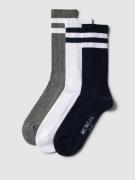 MCNEAL Socken mit Kontraststreifen im 3er-Pack in Marine, Größe 39/42