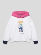 Polo Ralph Lauren Kids Sweatshirt mit Kapuze in Weiss, Größe 92