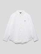 Polo Ralph Lauren Teens Hemd mit Button-Down-Kragen in Weiss, Größe 15...