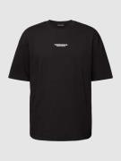 Pegador Oversized T-Shirt mit Label-Print Modell 'ABNA' in Black, Größ...