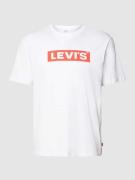 Levi's® Relaxed Fit T-Shirt mit Label-Print in Weiss, Größe L