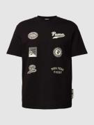 PUMA PERFORMANCE T-Shirt mit Label-Prints in Black, Größe S
