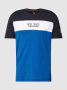 Christian Berg Men T-Shirt mit Label-Print in Marine, Größe S