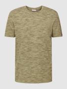 NO EXCESS T-Shirt in meliertem Design in Oliv, Größe M