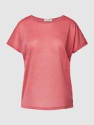 Christian Berg Woman T-Shirt im schimmernden Design in Koralle, Größe ...