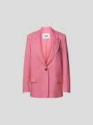 MSGM Oversized Blazer mit Pattentaschen in Pink, Größe 34