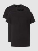 Götzburg Wäsche T-Shirt aus Baumwolle im 2er-Pack in Black, Größe S