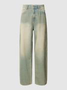 REVIEW Jeans mit Denim-Look und Baggy Fit in Blau, Größe 33