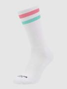 American Socks Socken mit Kontraststreifen in Weiss, Größe 40/46