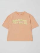 s.Oliver RED LABEL Boxy Fit T-Shirt mit Print in Apricot, Größe 140