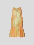 Stella Mc Cartney Minikleid mit Allover-Muster in Gelb, Größe S