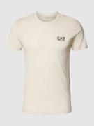 EA7 Emporio Armani T-Shirt mit Label-Print in Offwhite, Größe S
