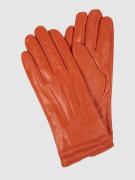 Weikert-Handschuhe Lederhandschuhe aus Lammnappa in Orange, Größe 7