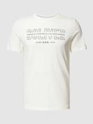s.Oliver RED LABEL T-Shirt mit Label-Print in Weiss, Größe S