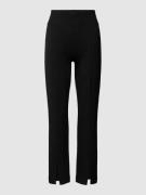 Christian Berg Woman Regular Fit Stoffhose mit Ziernähten in Black, Gr...