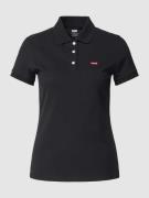 Levi's® 300 Regular Fit Poloshirt mit Label-Patch in Black, Größe XS