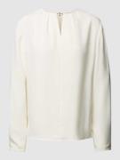 Calvin Klein Womenswear Bluse mit V-Ausschnitt Modell 'METAL BAR' in O...