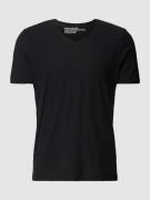 MCNEAL T-Shirt in melierter Optik in Black, Größe S