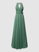 TROYDEN COLLECTION Abendkleid mit Taillenband in Mint, Größe 34