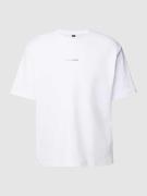 AlphaTauri T-Shirt mit Label-Print Modell 'JANSO' in Weiss, Größe S