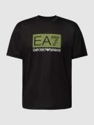 EA7 Emporio Armani T-Shirt mit Label-Print in Black, Größe M
